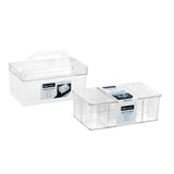 Crystal Hinged 8 Section Container 27.5 x 17 x 9.5cm