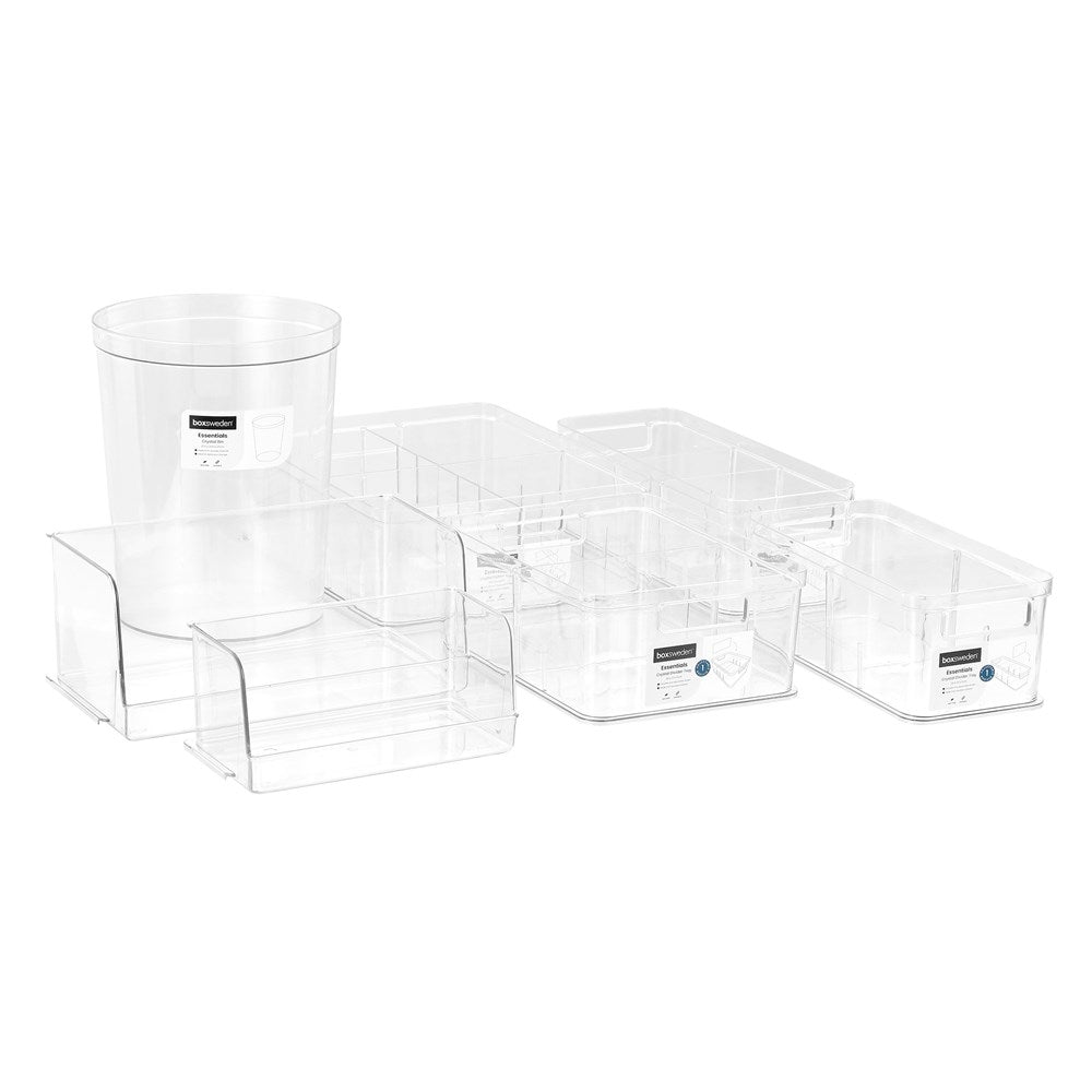 Crystal Storage Tray with Adjustable Divider 28cm