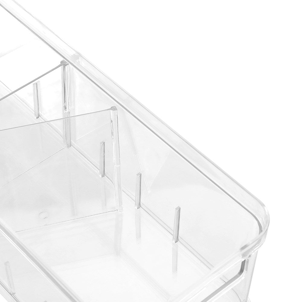 Crystal Storage Tray with Adjustable Dividers 35cm