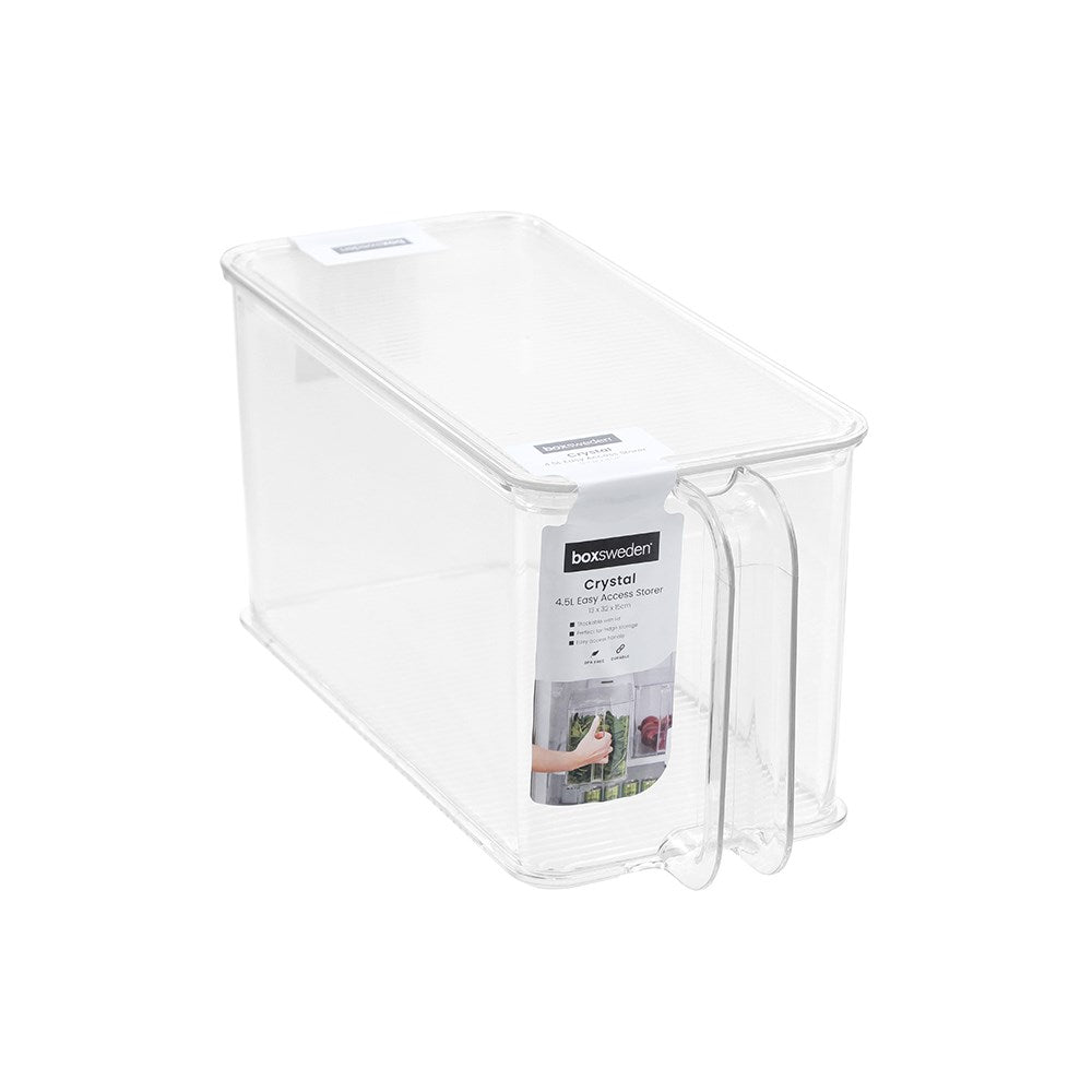Crystal Easy Access Storage Container with Lid 4.5L