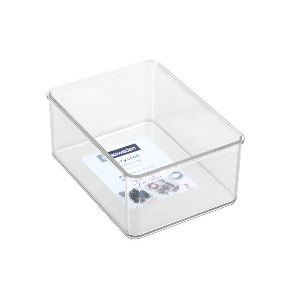 Crystal Clear Stack Tray 16x12x7cm