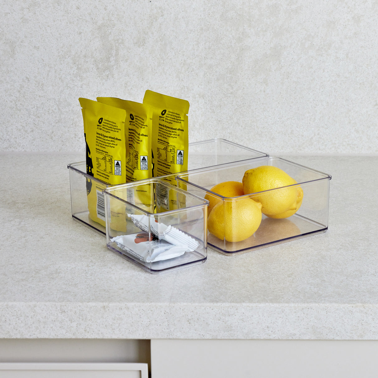 Crystal Clear Stack Tray 16x12x7cm