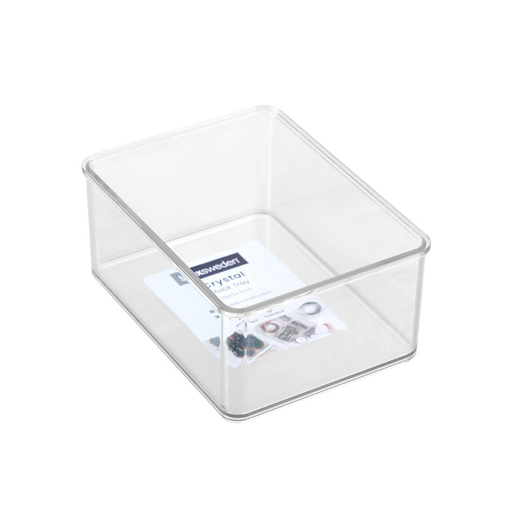 Crystal Clear Stack Tray 16 x 12 x 7cm