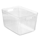 Crystal Ribbed Container 11L 36 x 27 x 22cm