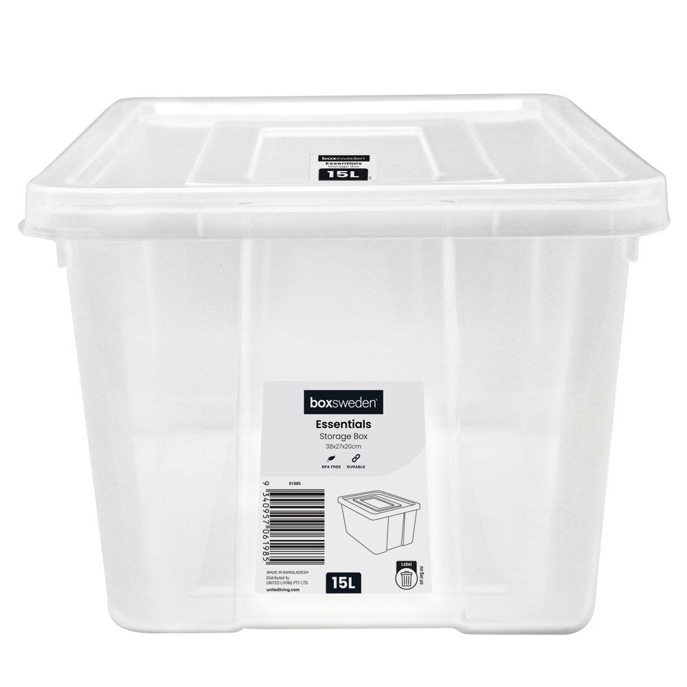Clip Lock Storage Box 15L