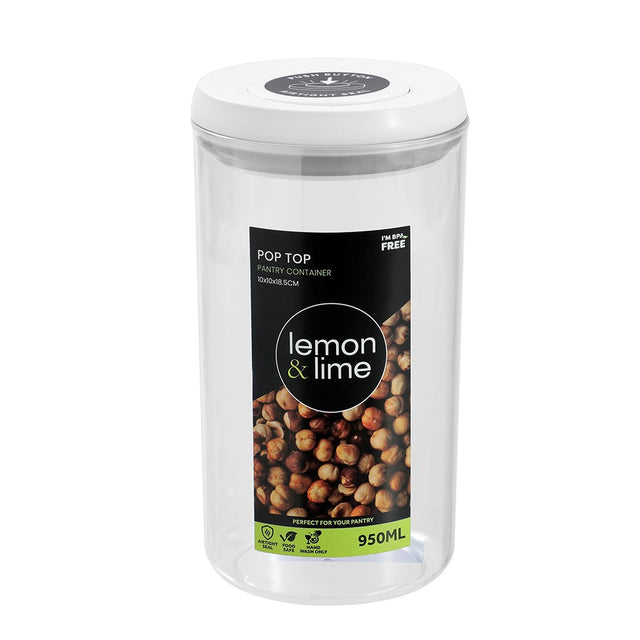 Poptop Pantry Container Round 950ml
