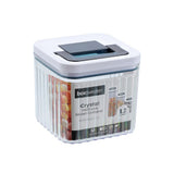 Crystal Ribbed Fresh Lock Container 1.2L