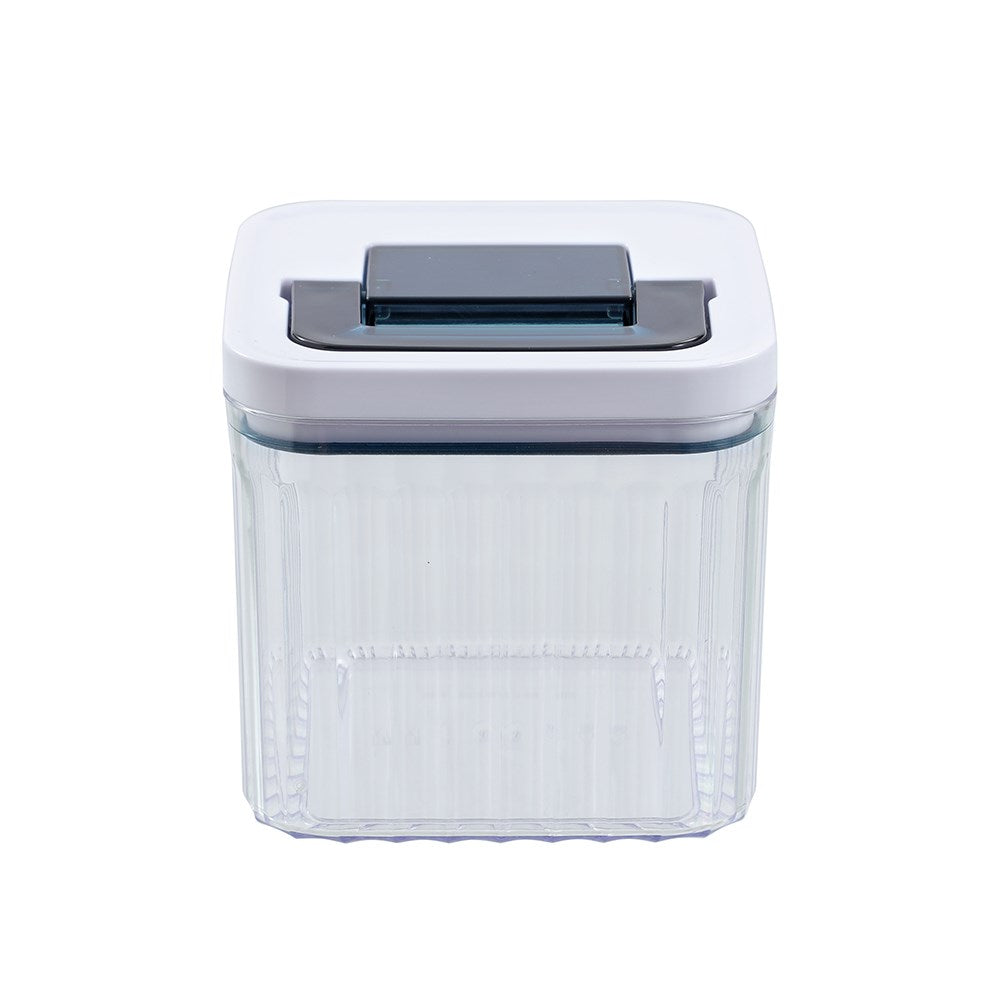 Crystal Ribbed Fresh Lock Container 1.2L