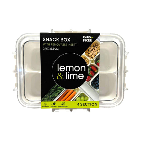 Snack Box Food Storer - 4 Compartments