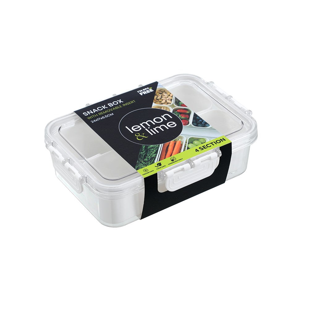 Snack Box Food Storer - 4 Compartments