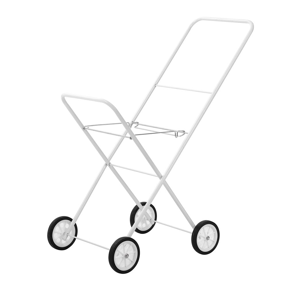 Foldaway Laundry Trolley 75 x 44 x 91cm White