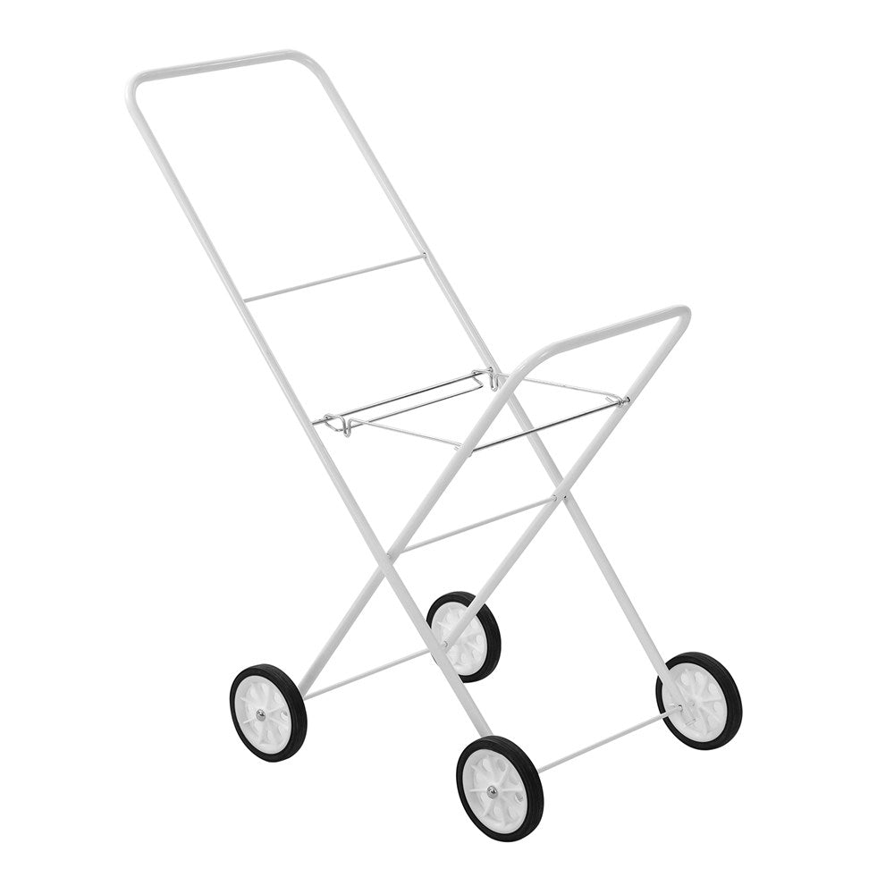Foldaway Laundry Trolley 75 x 44 x 91cm - White