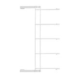 Wire Over Door 5 Hook Hanger Large - White
