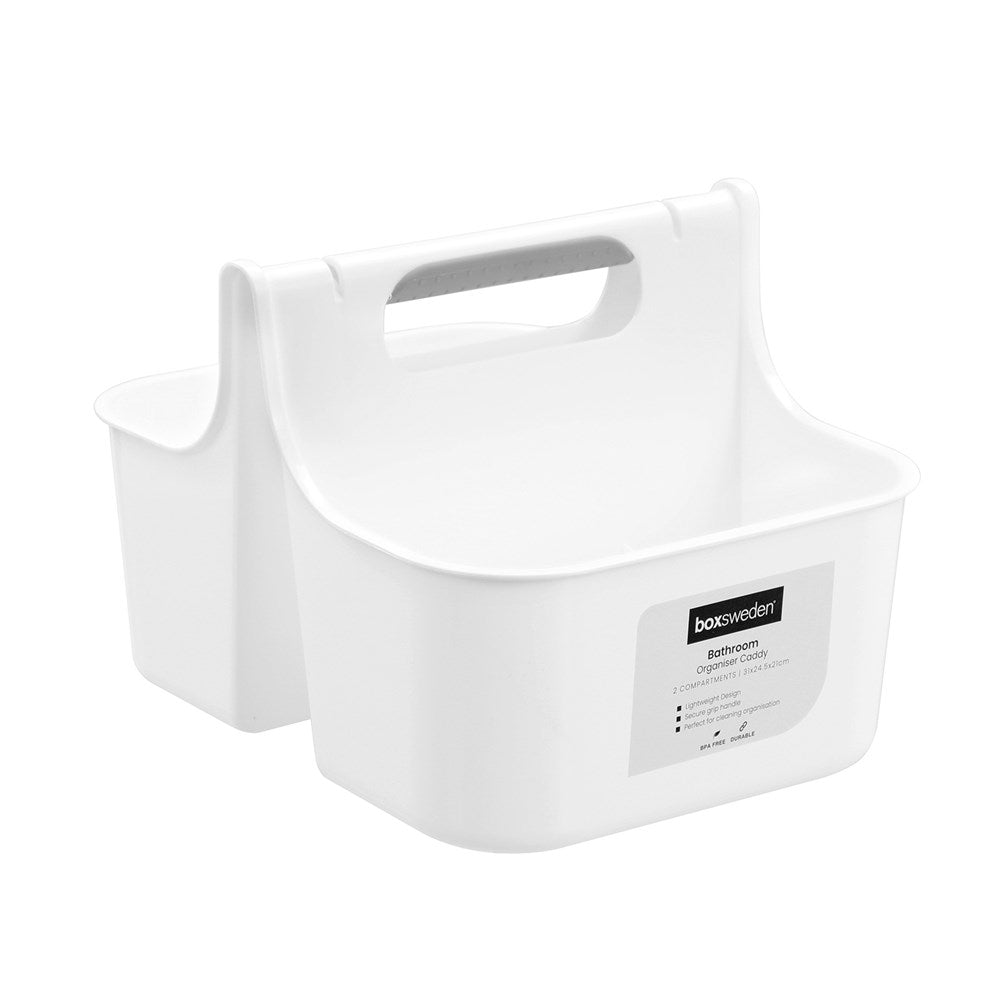Large 2 Compartment Bathroom Caddy