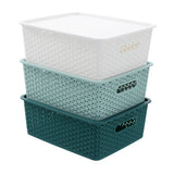 Lidded Wicker Basket 14.5L