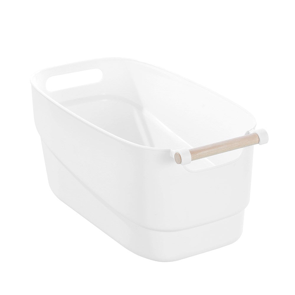 Sortea Storage Basket with Wood Handle 10.5L