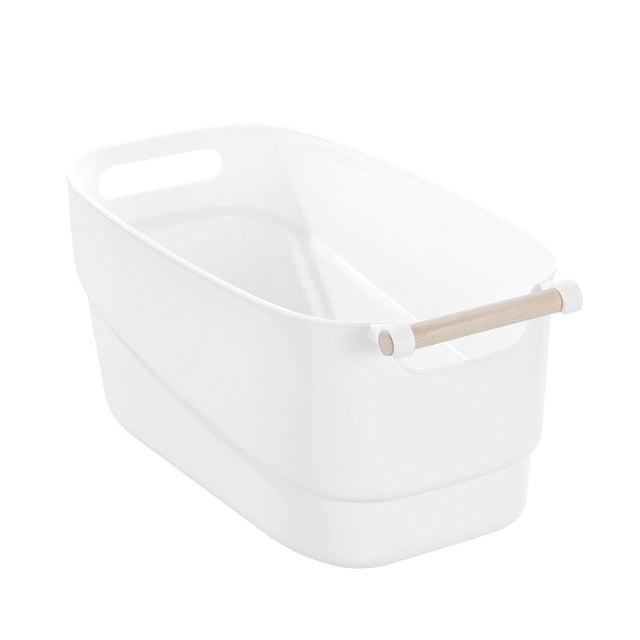 Sortea Storage Basket with Wood Handle 10.5L