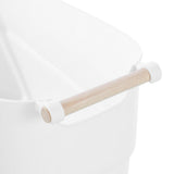Sortea Storage Basket with Wood Handle 10.5L