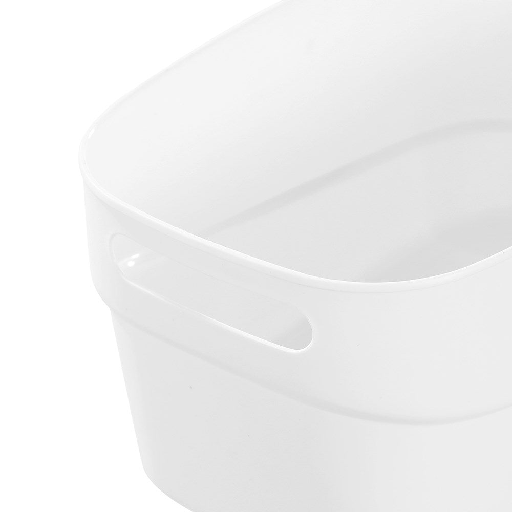 Sortea Storage Basket with Wood Handle 10.5L