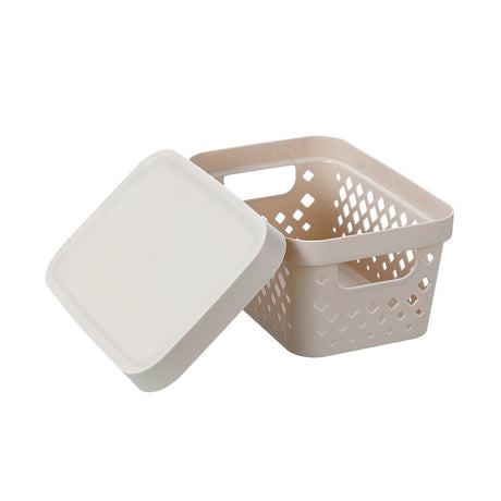 Kept Diamond Storage Basket Lidded 4L