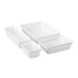 2 Pack Diamond Organiser Tray 15.5 x 11.5 x 6.5cm