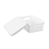 Diamond Lidded Storage Basket 10L