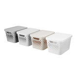 Diamond Lidded Storage Basket 16L