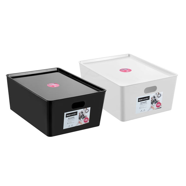 Smooth Lidded Tidy Box 12L