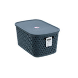 Rattan Lidded Basket 7L