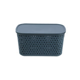 Rattan Lidded Basket 7L