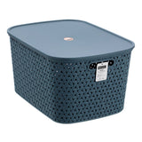 Rattan Lidded Basket 26L