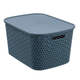 Rattan Lidded Basket 26L