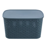 Rattan Lidded Basket 26L