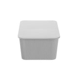 Ribbed Lidded Storage Basket 3.5L