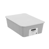 Ribbed Lidded Storage Basket 7.5L