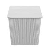 Ribbed Lidded Storage Basket 15L