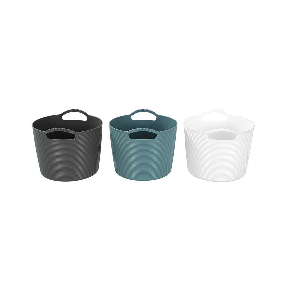 3 Pack Decor Flexi Storage Tub 5L Assorted