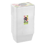 50 Pack Rectangle Reusable Food Container 1L