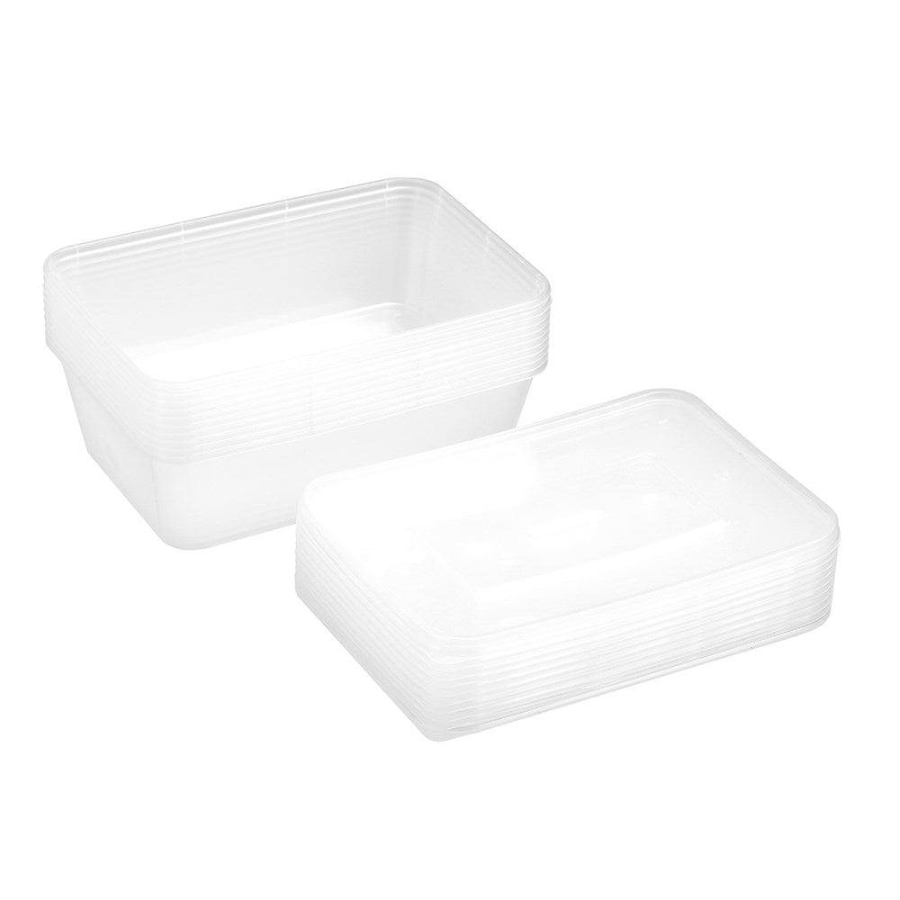 10 Pack Reusable Food Container 750ml