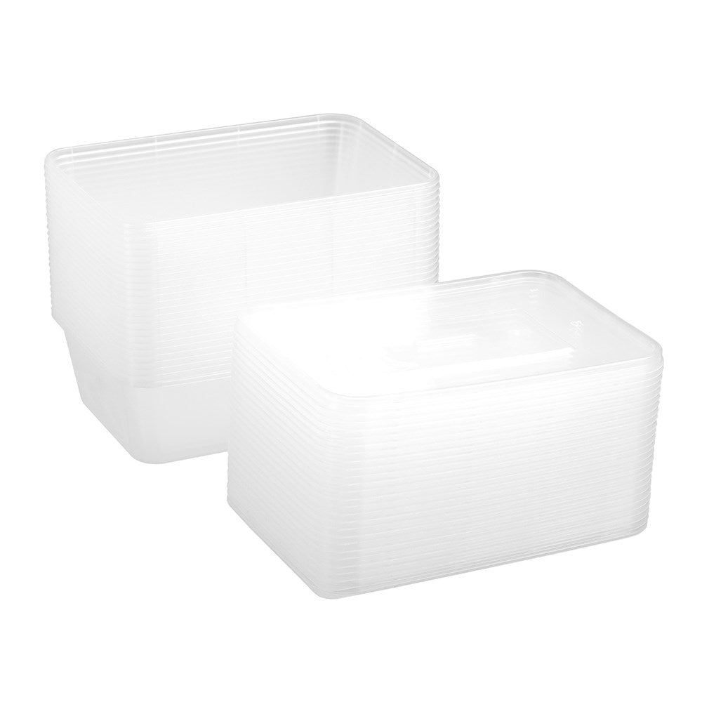 25 Pack Reusable Food Container 750ml