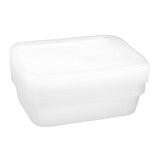 8 Pack Rectangle Reusable Food Container 950ml