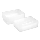 12 Pack Rectangle Reusable Food Container 500ml