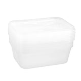 8 Pack Rectangle Reusable Food Container 2L