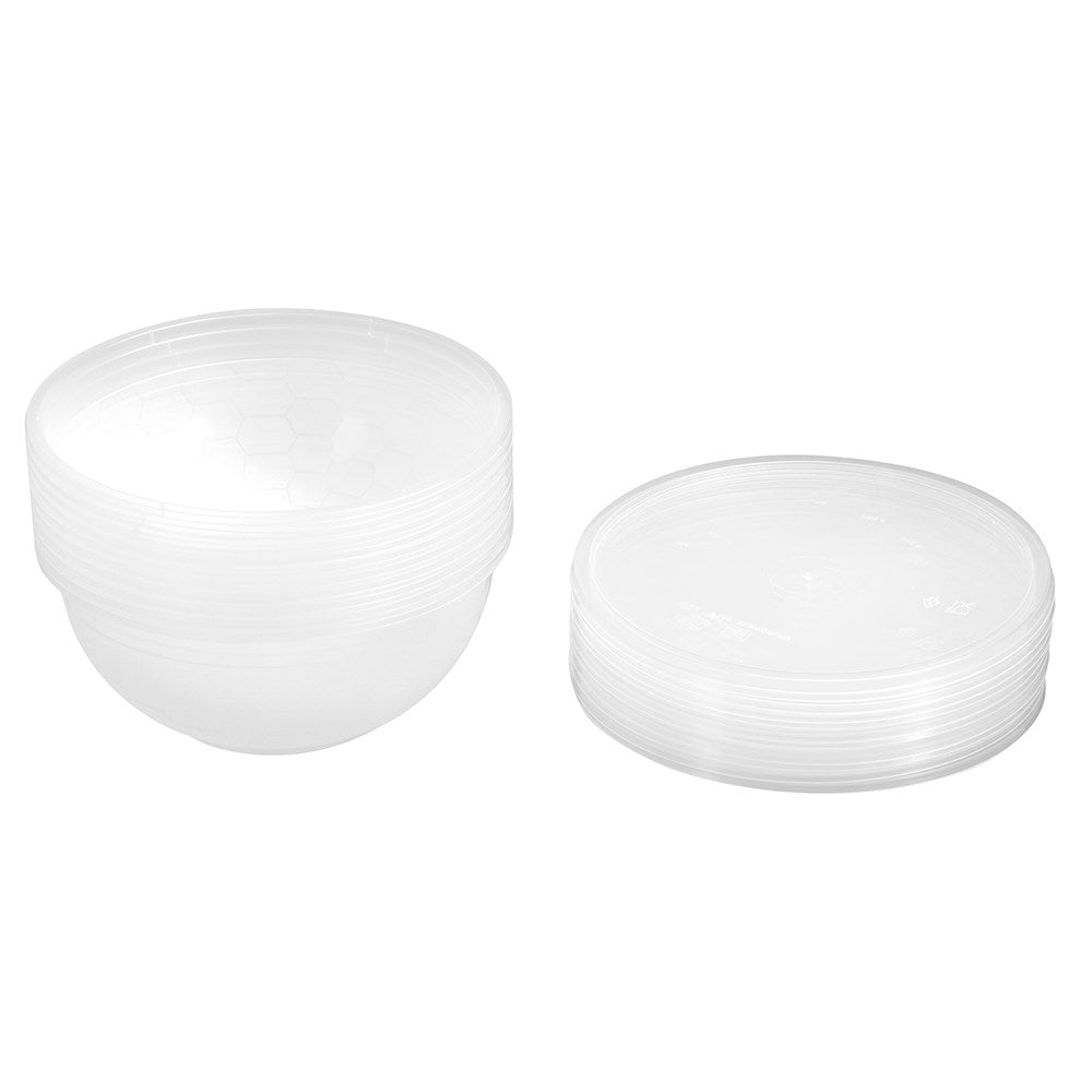 10 Pack Reusable Food Container Round 1.5L
