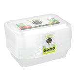 10 Pack Reusable Food Prep Container 1200ml - Assorted
