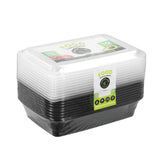 10 Pack Reusable Food Prep Container 1200ml - Assorted