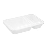 10 Pack 2 Section Reusable Food Prep Container 850ml