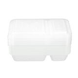 10 Pack 2 Section Reusable Food Prep Container 850ml