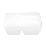 8 Pack 3 Section Reusable Food Prep Container 1200ml