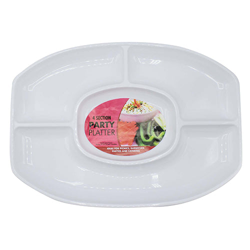 Serving Platter 4 Section Oval
